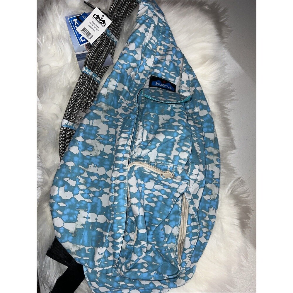 Nwt KAVU Rope Sack Sling Crossbody Backpack - Ripple Tie Dye